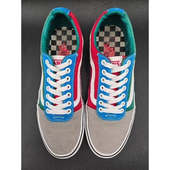 Vans Shoes Mens Size 10 Rally Drizzle Colorblock Low Top Sneakers Ward - Picture 5 of 9